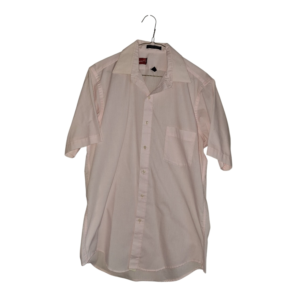 Men's Pink Short Sleeve Shirt, Sz 15-1/2